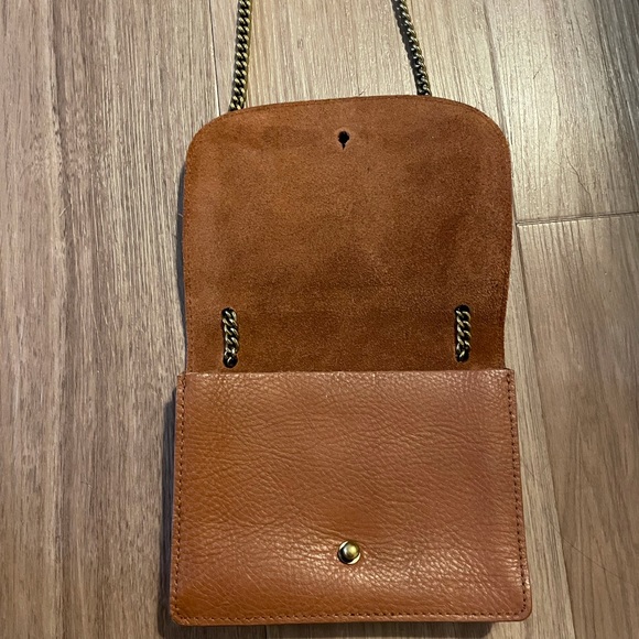 Madewell Brown Crossbody leather bag with chain strap - Picture 4 of 4